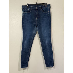 Rag & Bone Womens Blue Denim 10 inch ankle Skinny Leg Jeans Size 32